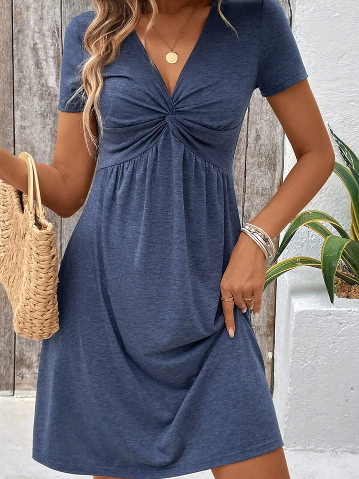 Jayde-Spring Summer Elegant Short Sleeved Dress