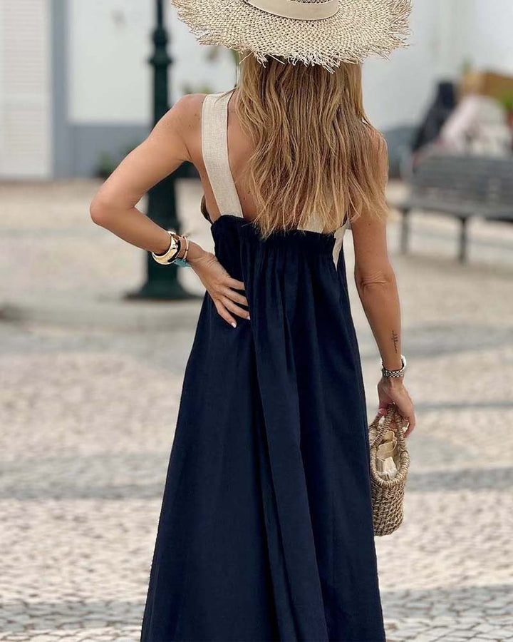 Murcia – Crossover Halter Maxi Dress