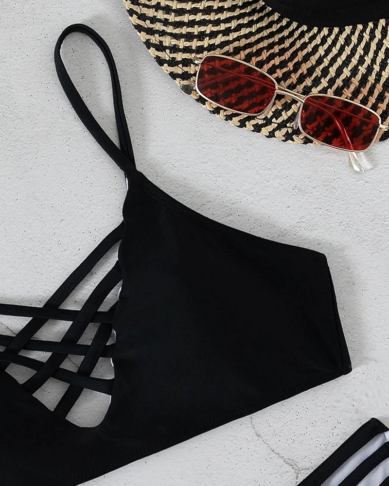 Elicia™ - Bold Cross-Strap Bikini