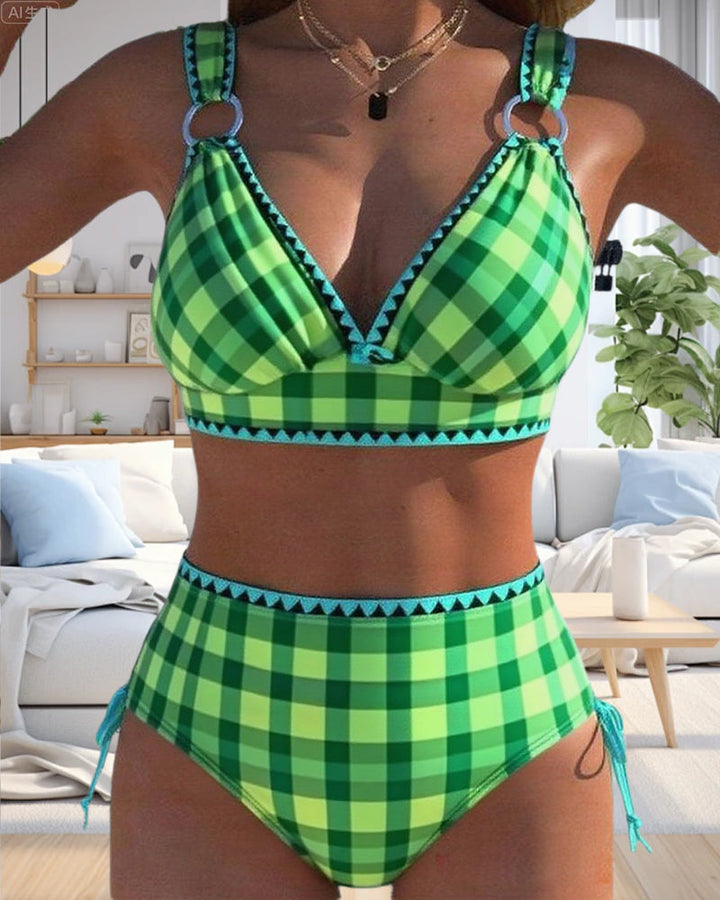 Amalfi™-Colourful Checked Bikini