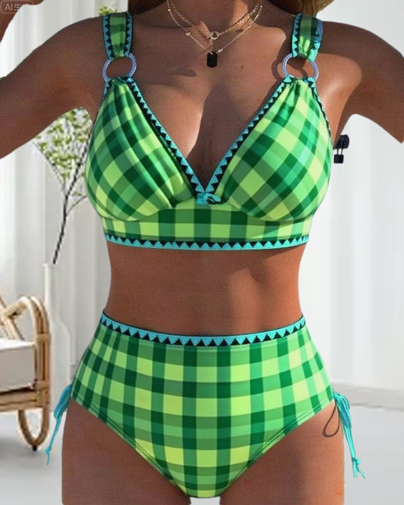 Amalfi™-Colourful Checked Bikini