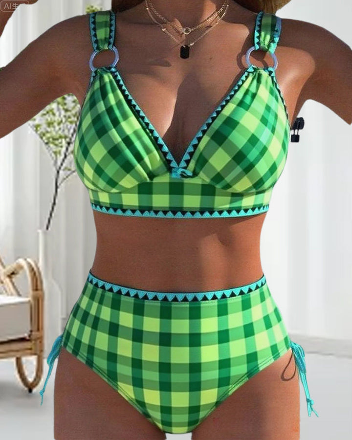 Amalfi™-Colourful Checked Bikini