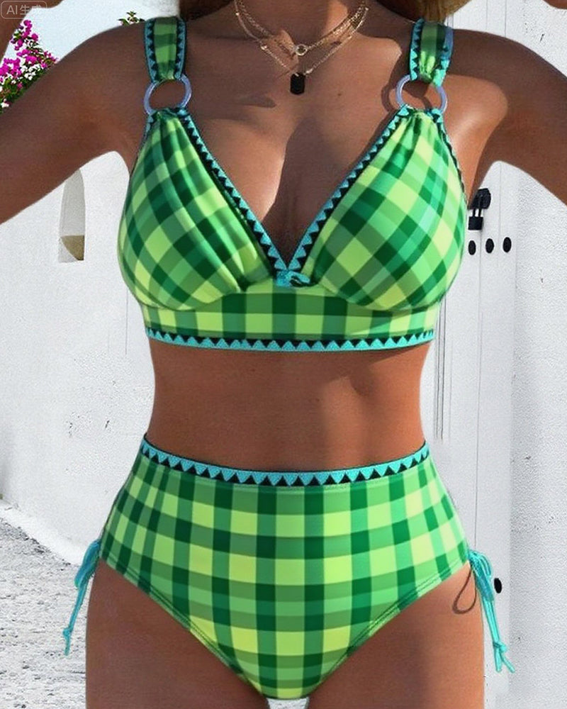 Amalfi™-Colourful Checked Bikini