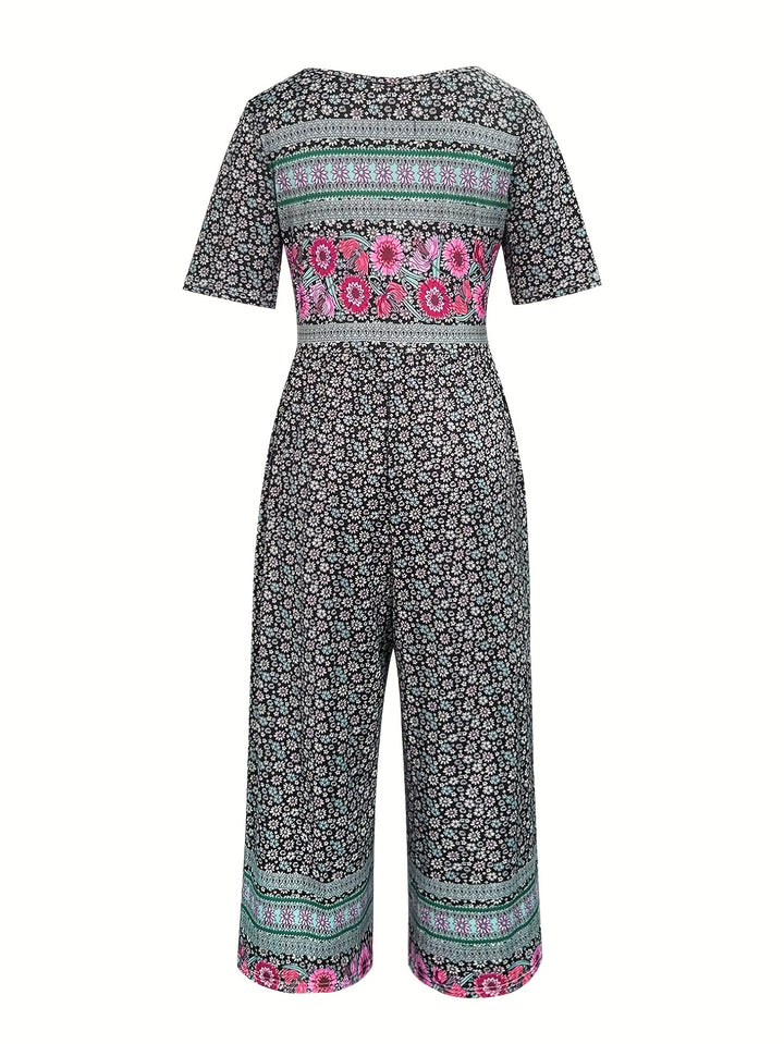 Teri-Floral Print Casual Versatile Dress