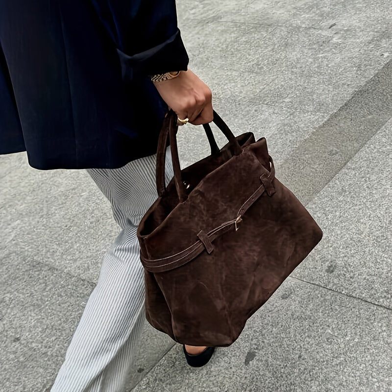 Indiya™ - Elegant Suede Tote Bag