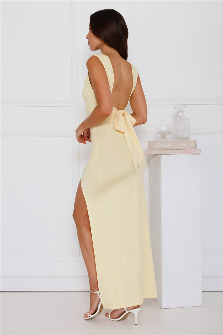 The Makayla™ - Open back with Side Slit Maxi Dress