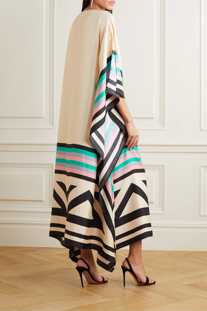 Valarie⢠| Elegant Geometric Print Caftan