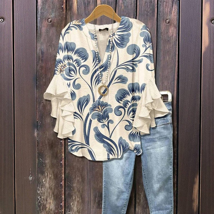 Lenora Whisper Ruffle Blouse