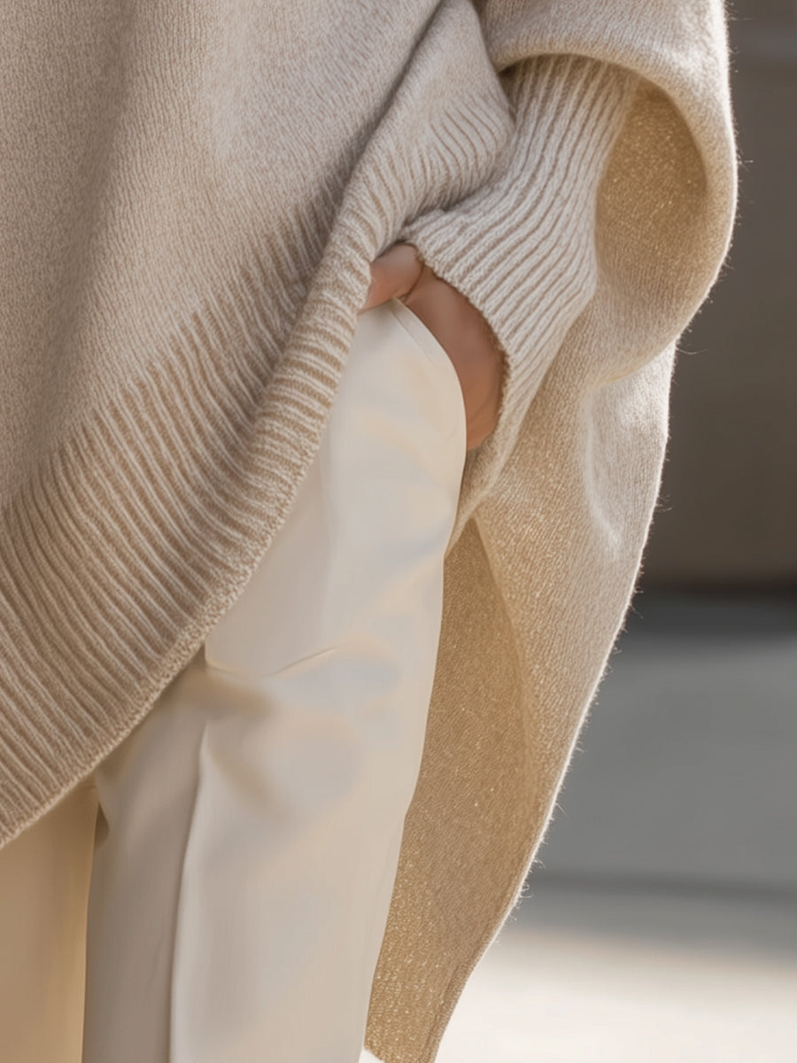 Sade- Oversized Poncho Sweater