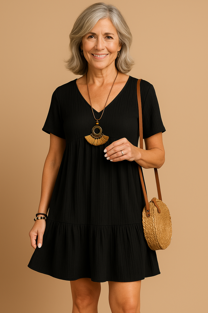 Chloe | Elegant Comfort Mini Dress