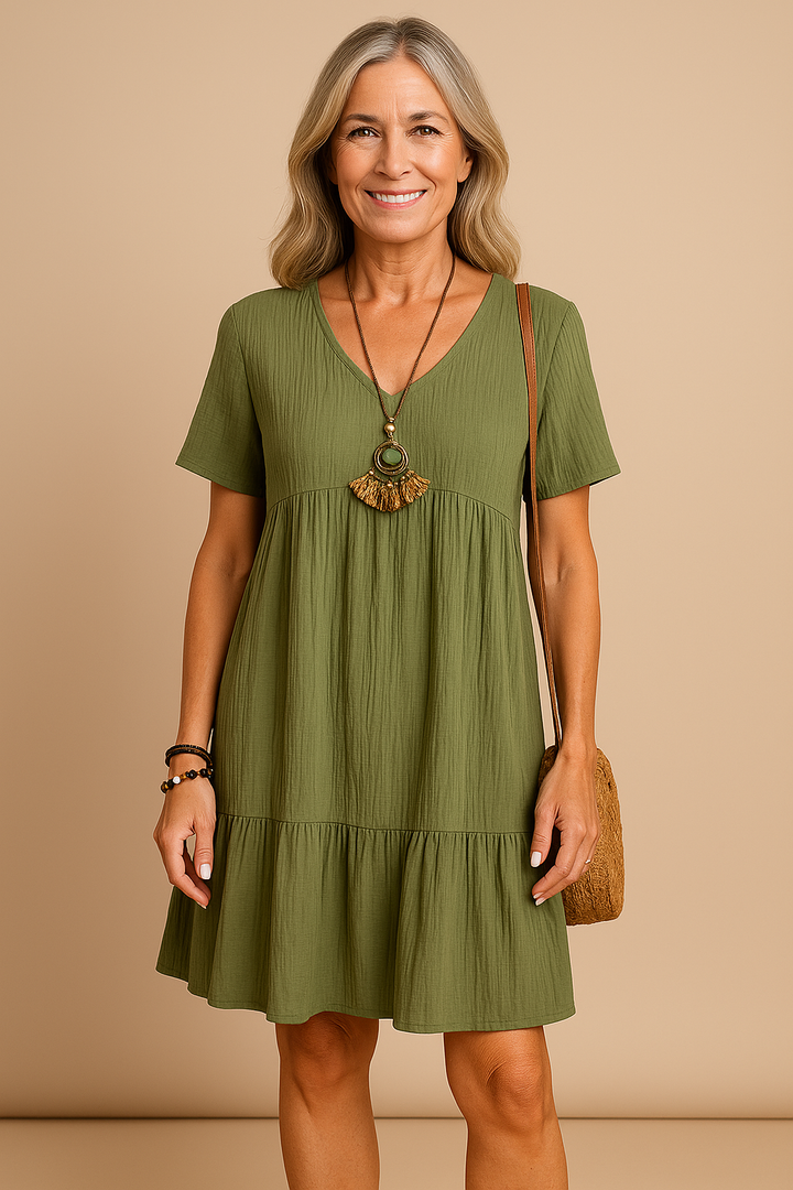 Chloe | Elegant Comfort Mini Dress