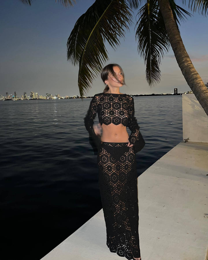 Aubriella | Long Sleeve Wrap Set