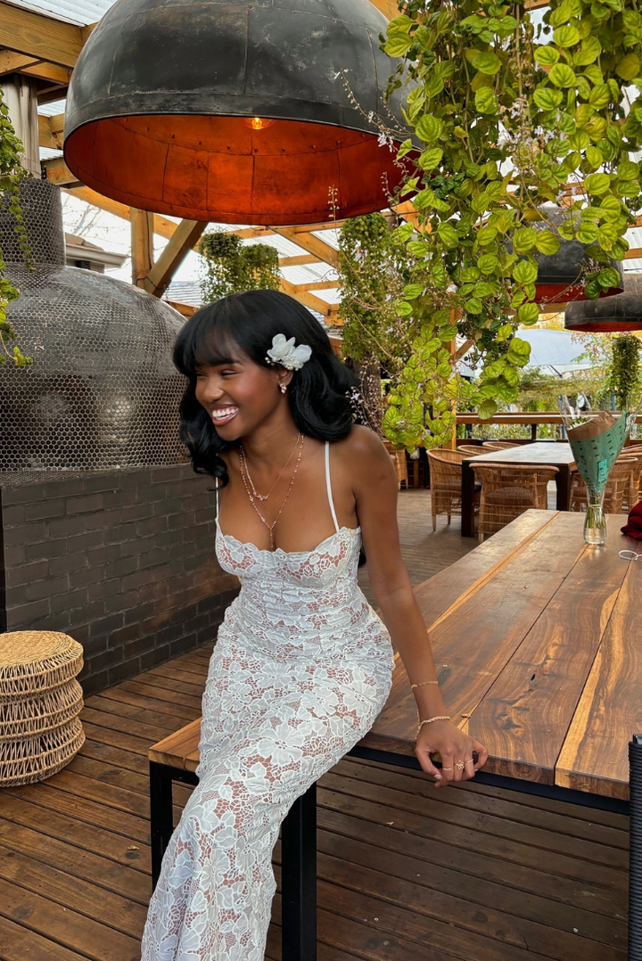 Evangeline | Lace Maxi Dress