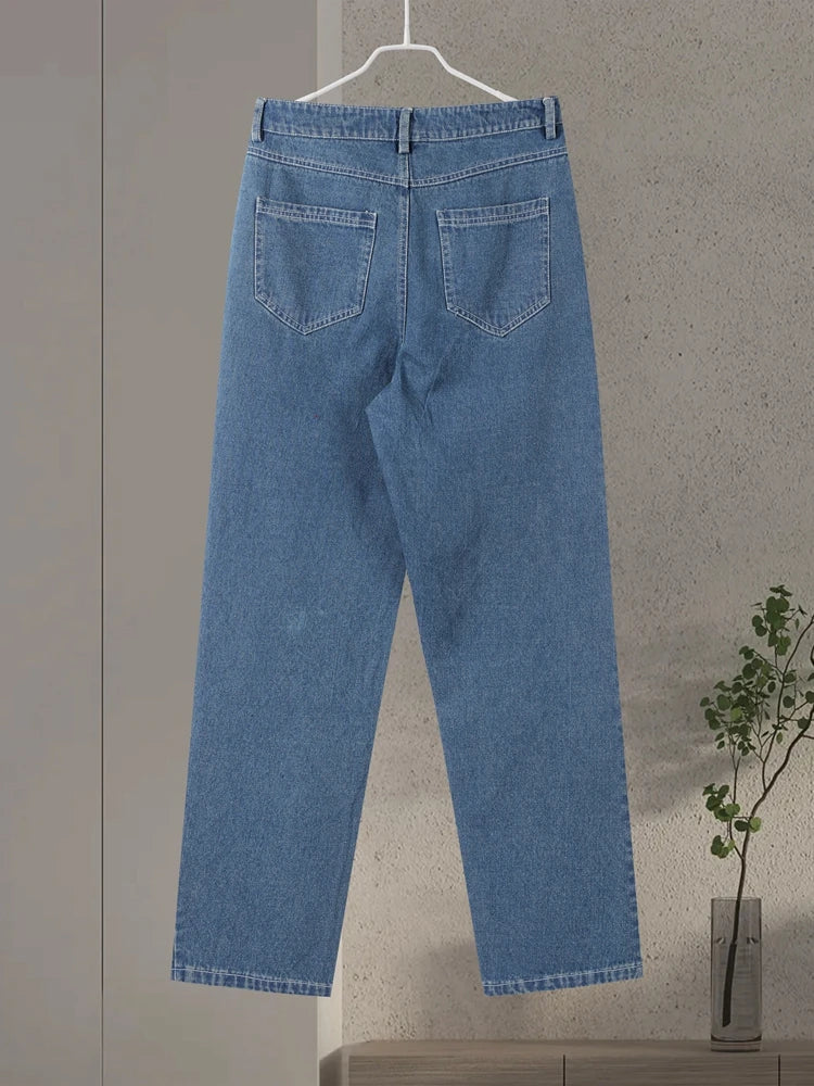 Elegant Jeans With Rhinestones