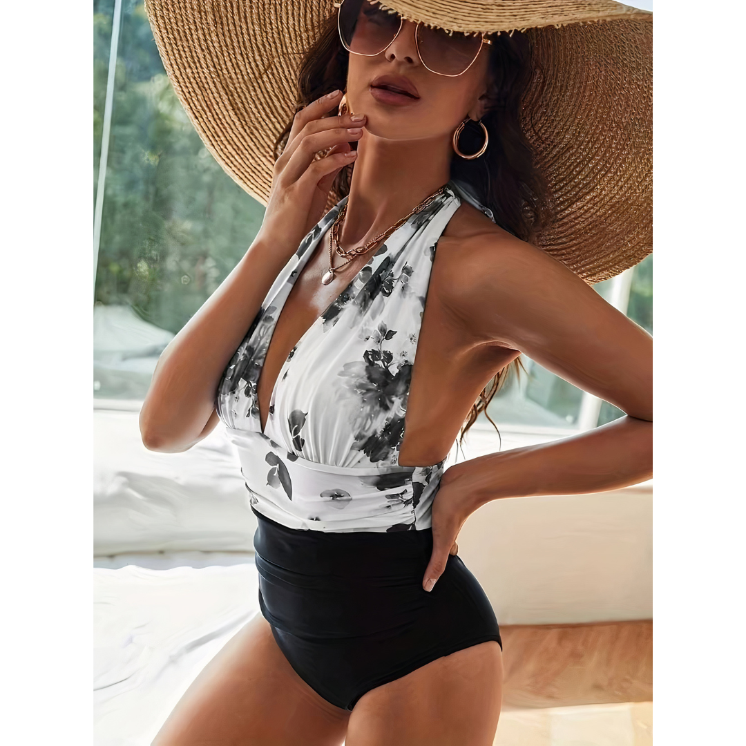 Allie | Elegant Marble Swimwear