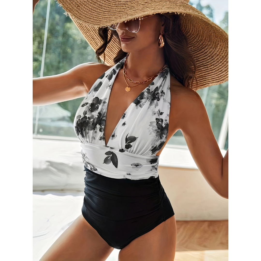 Allie | Elegant Marble Swimwear