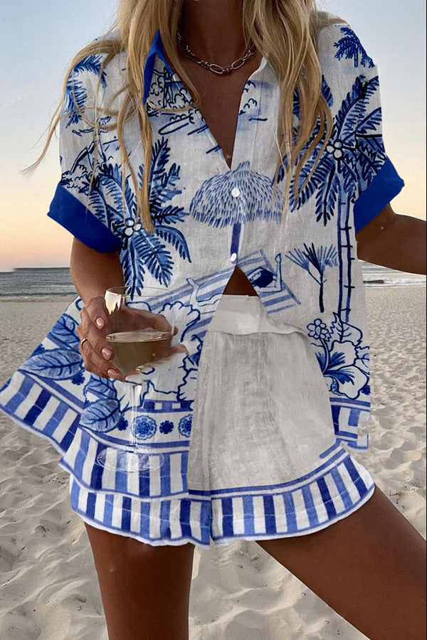 Zanika™ | Linen Short Set