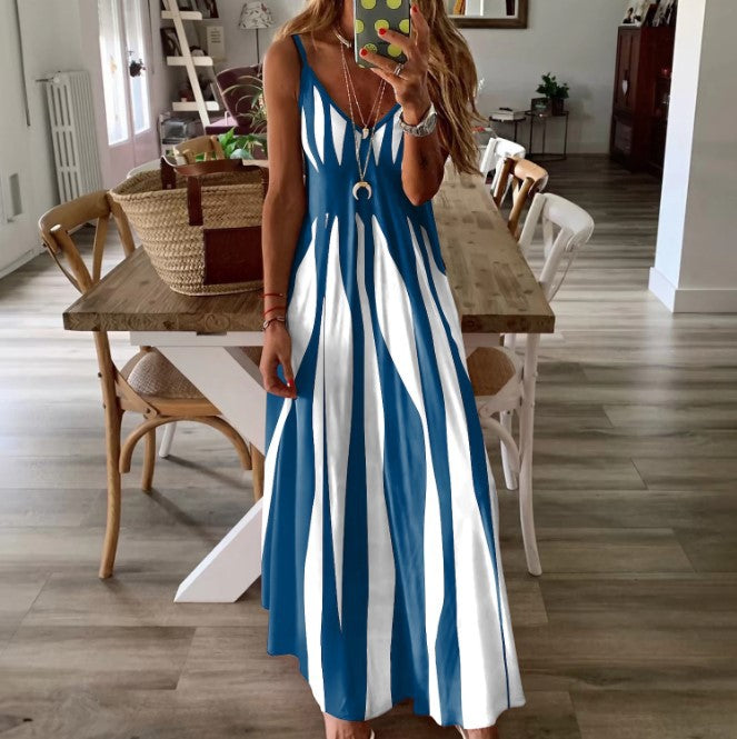 Naples - Striped Long Dress