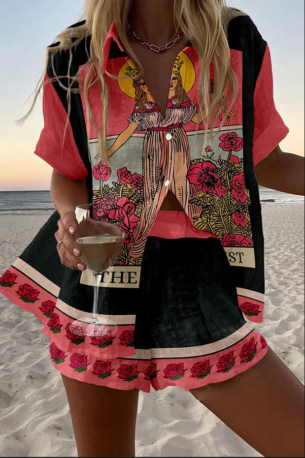 Yvonne™ | Pink Summer Linen Set