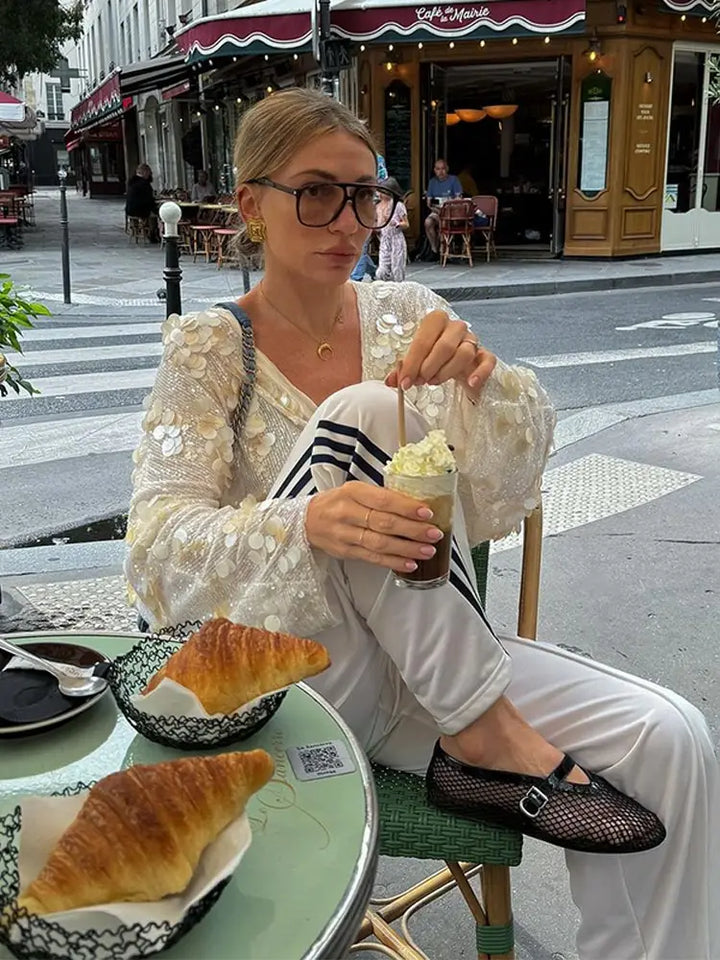 Rhea | Glamorous Sparkling Blouse