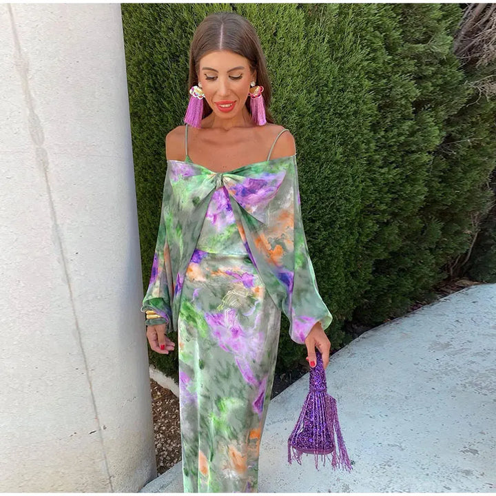 Kimmy: Elegant Open-Back Maxi Dress