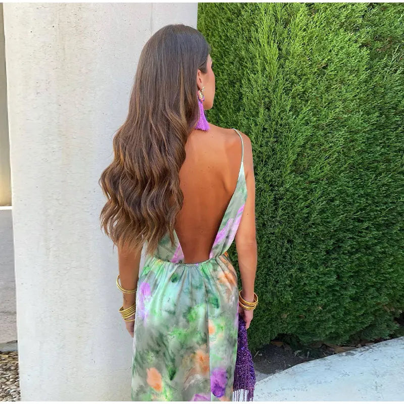 Kimmy: Elegant Open-Back Maxi Dress