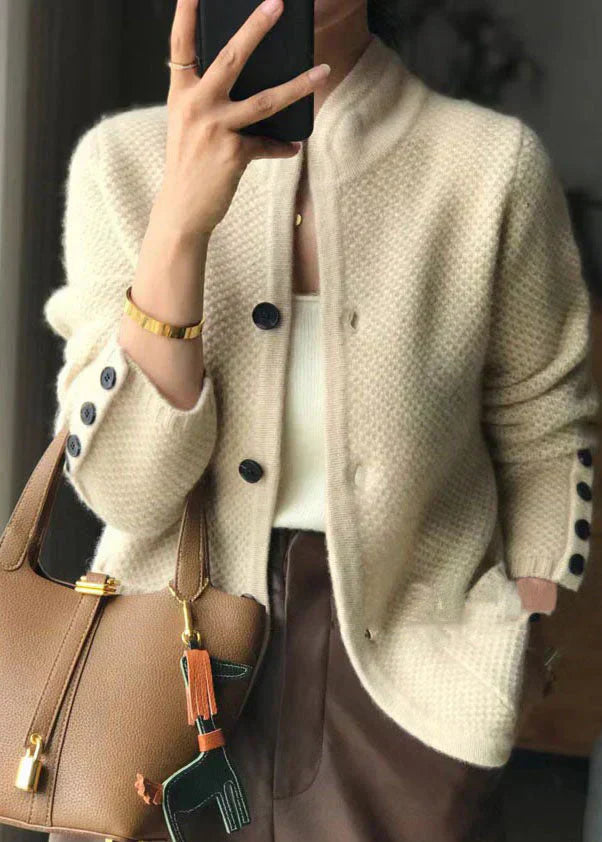 Claire™ – Cashmere blend cardigan with buttons