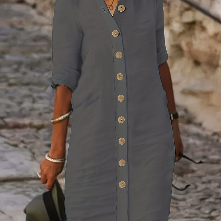 Jurele – Button-Down Shirt Dress