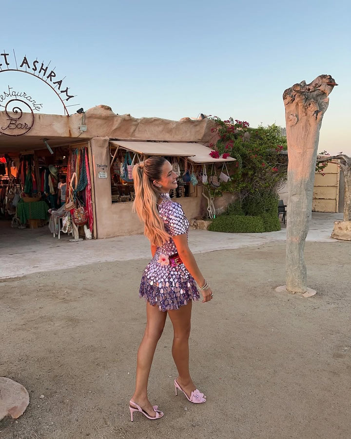 Frankie | High Neck Mini Dress