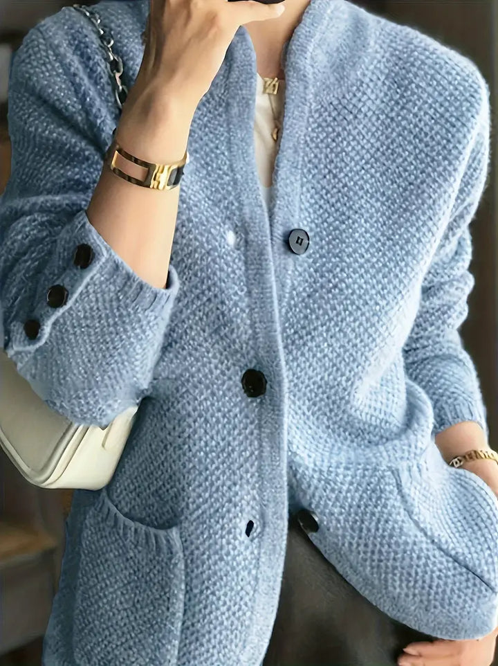 Claire™ – Cashmere blend cardigan with buttons