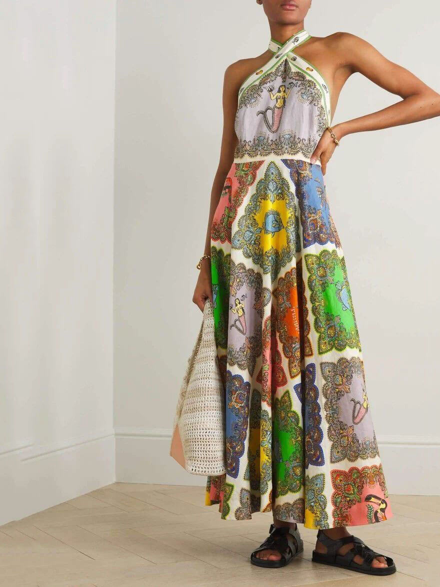 Portafino-Floral Maxi Dress