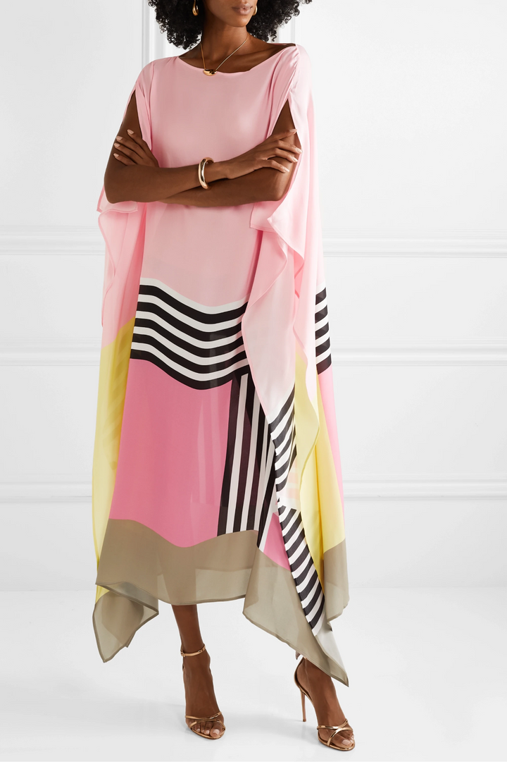 Valarie⢠| Elegant Geometric Print Caftan