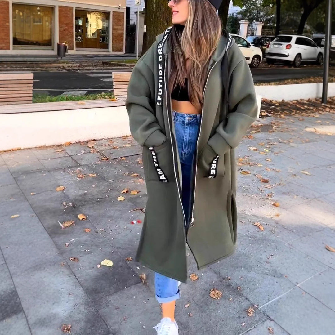 Leslie⢠- Long Hooded Sweatshirtš