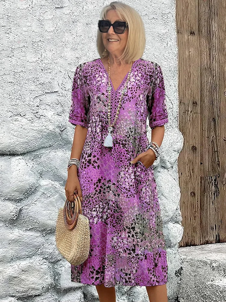Zaya | Elegant Boho Midi Dress