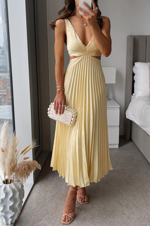 Sage™ – Pleated Maxi Dress