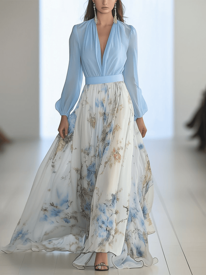 Tessa™ Long Dress with Floral Print