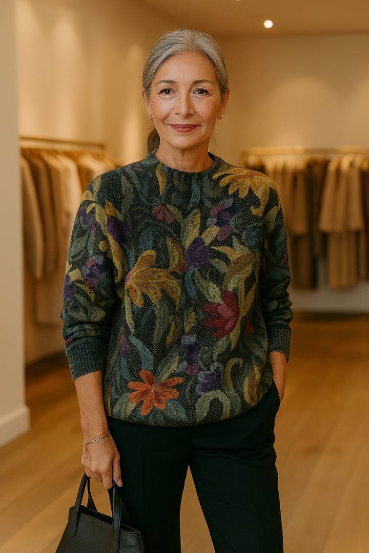 Talbot | Trendy Floral Sweater