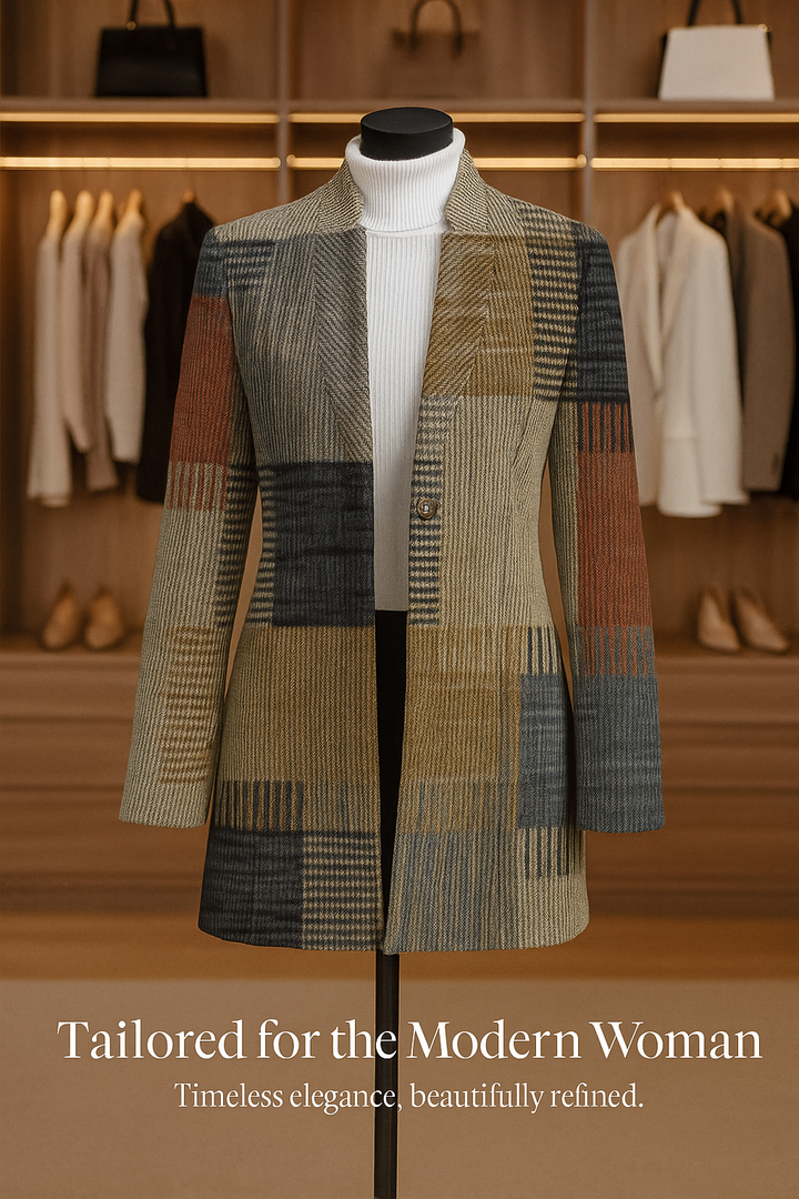 Lina™ | Elegant Blazer With Pattern