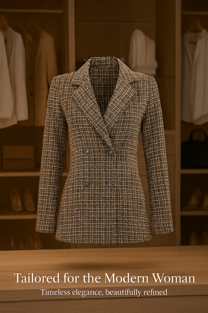 Sabine - Women's Chic Tweed Blazer Limited Edition