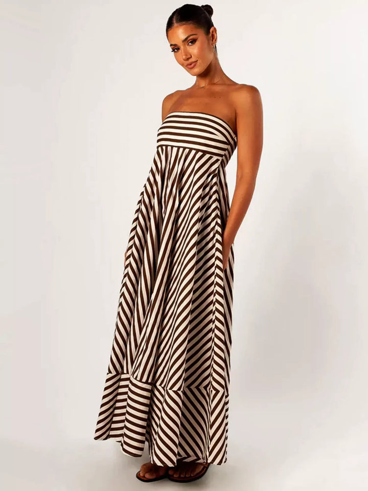 Hannah- Ruched Maxi Dress