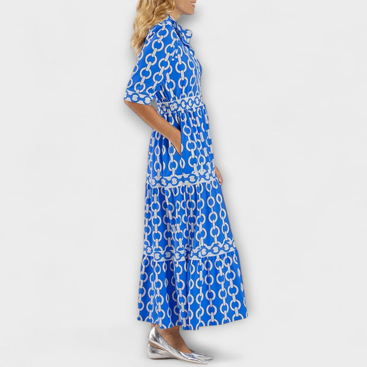 Sophie™ | Midi Dress with Chain Pattern