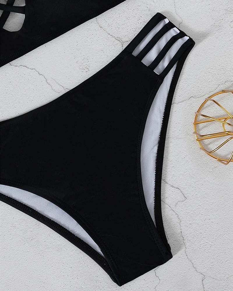 Elicia™ - Bold Cross-Strap Bikini