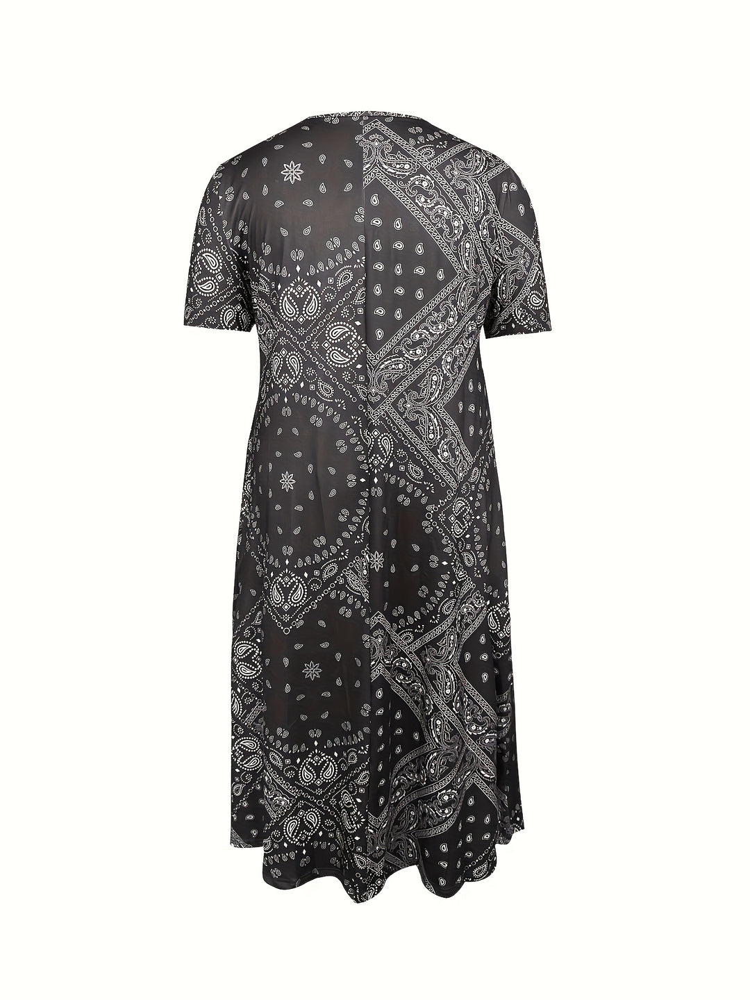 Yuki™-Casual Paisley Print Dress