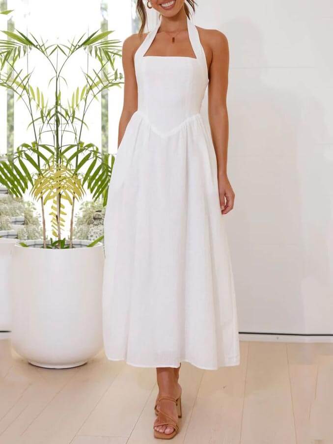 Heid-Little Black Dress Mid Length Dress
