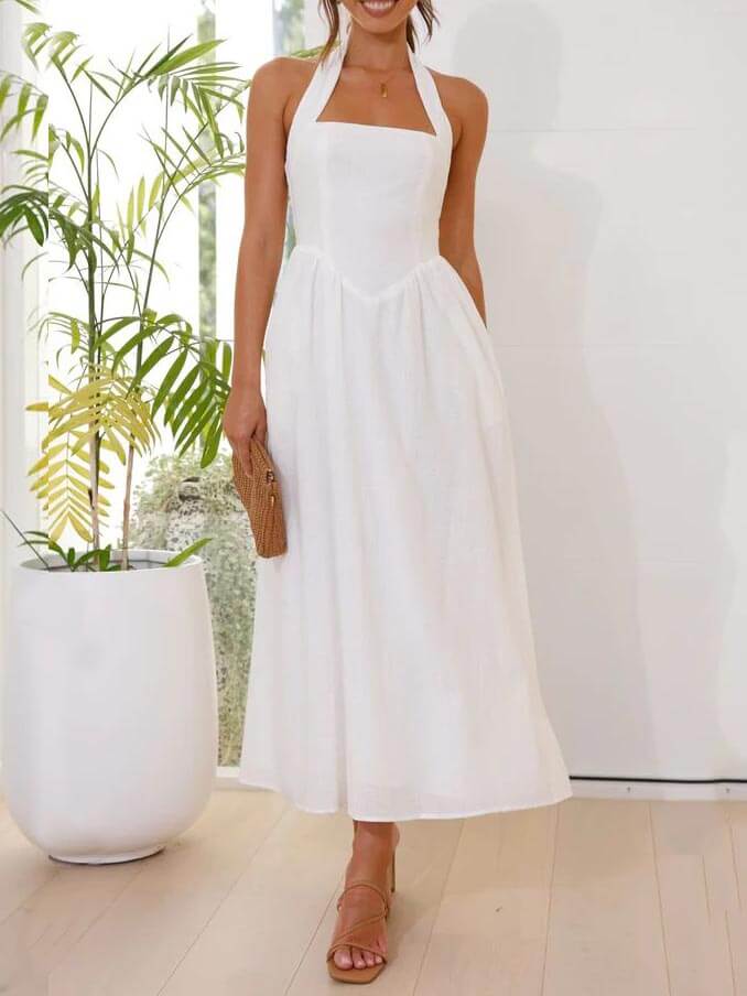 Heid-Little Black Dress Mid Length Dress