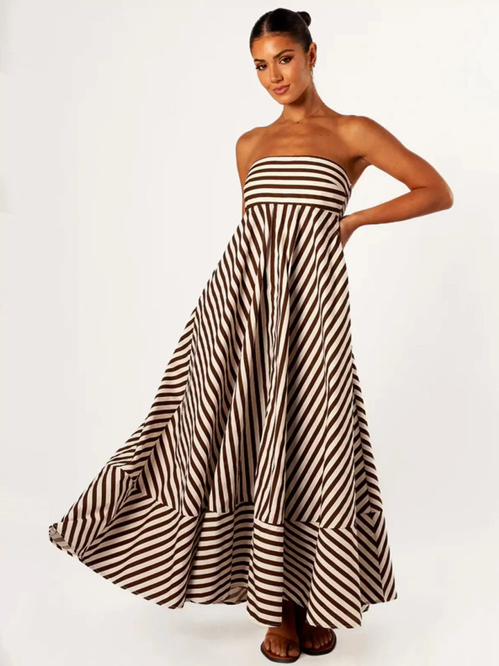 Hannah- Ruched Maxi Dress