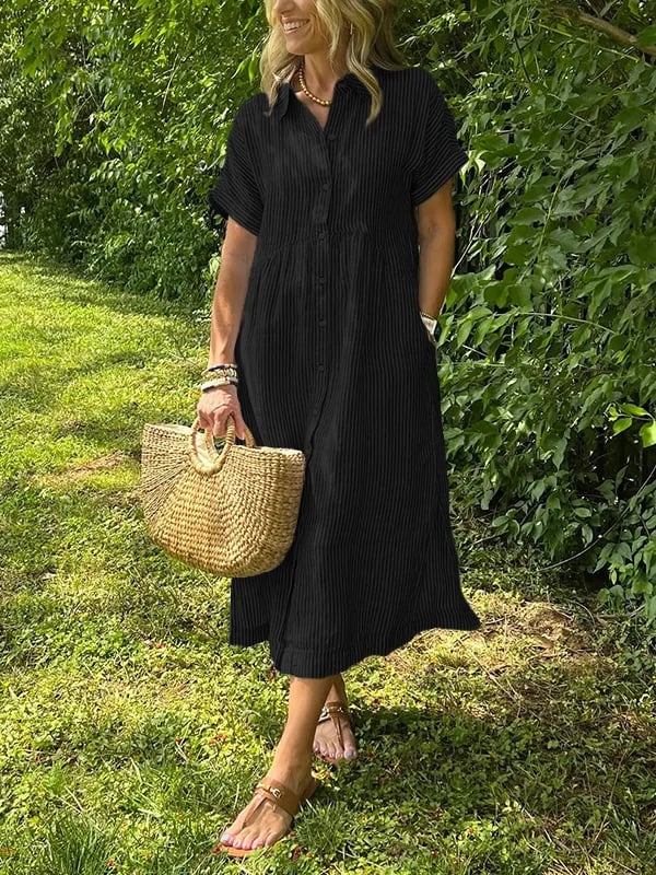 Frederika | elegant striped dress