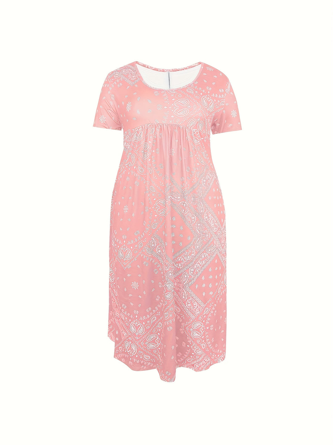 Yuki™-Casual Paisley Print Dress
