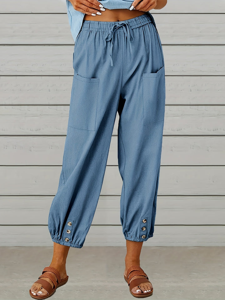 Wide Leg Capri Pants