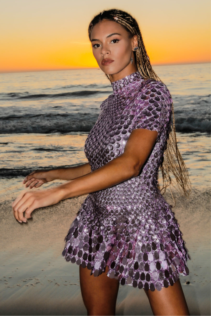 Frankie | High Neck Mini Dress